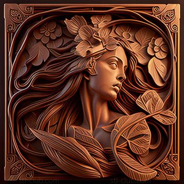 3D model style mucha (STL)